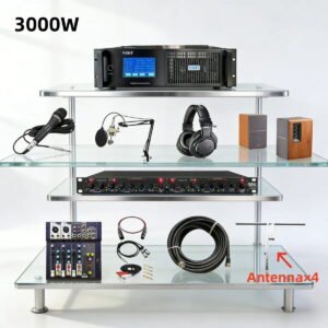 YXHT-2-3000W Touch screen FM transmitter Complete Kit